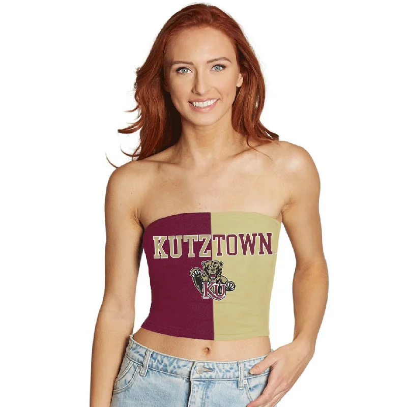 color - block women tube top for a bold and fashionable appearanceKutztown Two Tone Tube Top