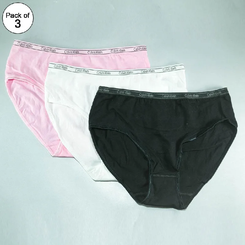 anti - odor panties for women with freshnessPack of 3 - CK Plain Panty - Flourish Mix Colors CK Plain Panty - 444, 555