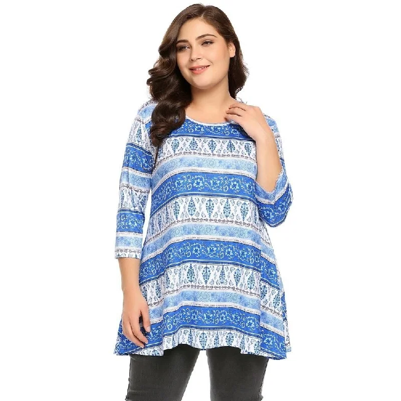 women sexy dresses for Moulin Rouge - themed partiesANALUKE Christmas Sleeve Printing A-Line Comfy Tunic  Cardigan