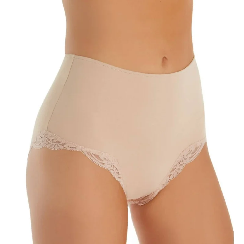 lace push - up panties for women with a more alluring lookDelicious With Lace Hipster Brief Panty In Nude