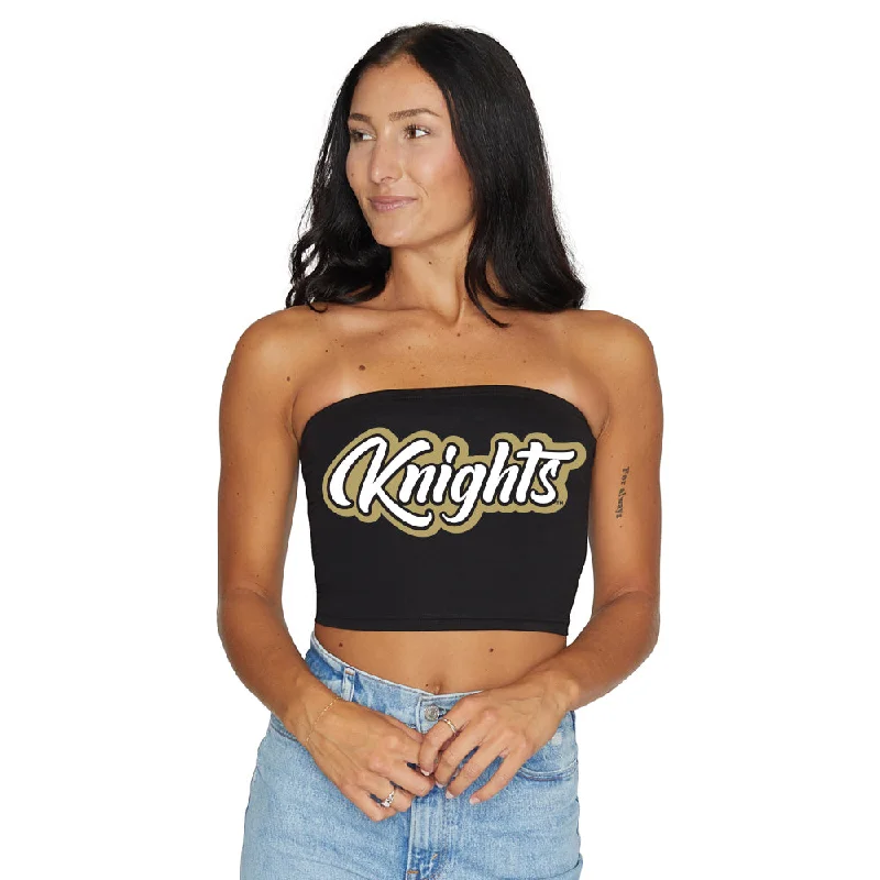 beaded women tube top for a glamorous and sparkly lookUCF Knights Black Tube Top