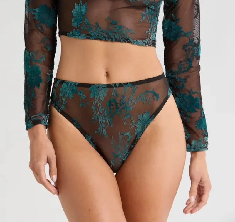 seamless lace - detailed women briefs for a sophisticated look12187 KILO BRAVA HIGH LEG BRIEF BURNOUT