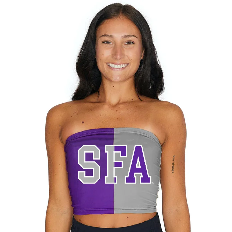 padded women tube top for added comfort and shapingStephen F. Austin SFA Two Tone Tube Top