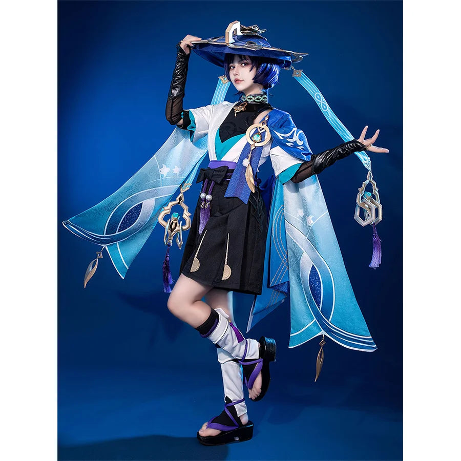 women plus - size cosplay costumes comfort【READY TO SHIP】Genshin Impact Scaramouche Wanderer Cosplay Costume C07049  AAA