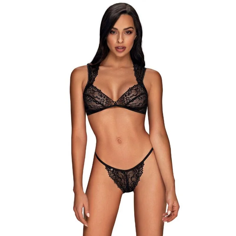 removable strap women sexy lingerieOBSESSIVE - ELISETTA TWO PIECES SET S/M