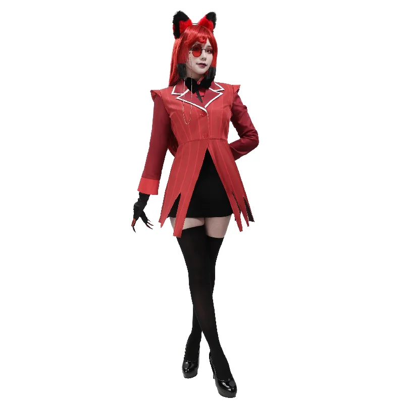 women cosplay costumes with prop - recommendationsWomen Alastor Cosplay Costume Full Set Outfit for Halloween