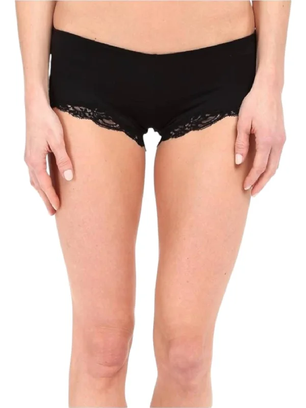 silk panties for women with a luxurious and smooth feelDelicious With Lace Hipster Brief Panty In Black