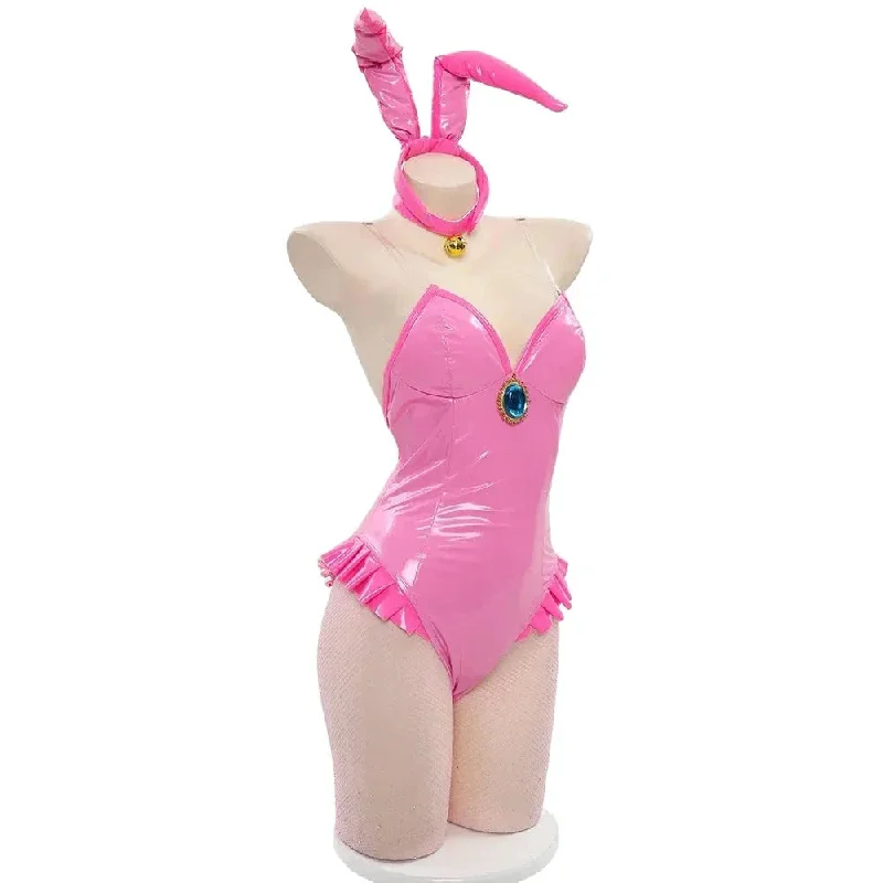 Mesh Bodysuits for a Bold and Edgy Fashion StatementLatex Peach Onesie Cosplay