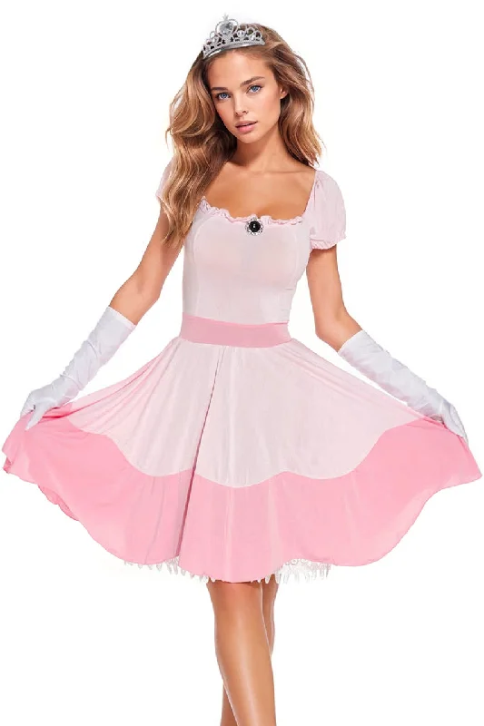 women villain group cosplay costumesSexy Peach Princess Costume