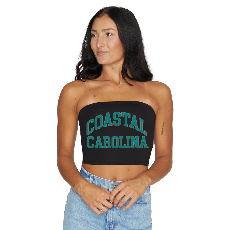 mesh women tube top for a breathable and edgy lookCoastal Carolina Black Tube Top