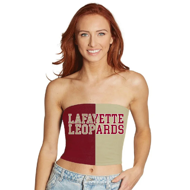 adjustable - strap women tube top for a customizable fitLafayette College Two Tone Tube Top