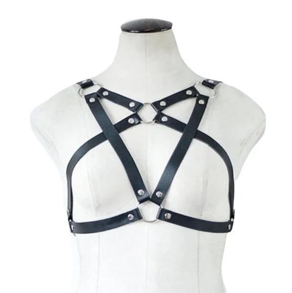 vintage style women gartersBelted Pentagram Harness