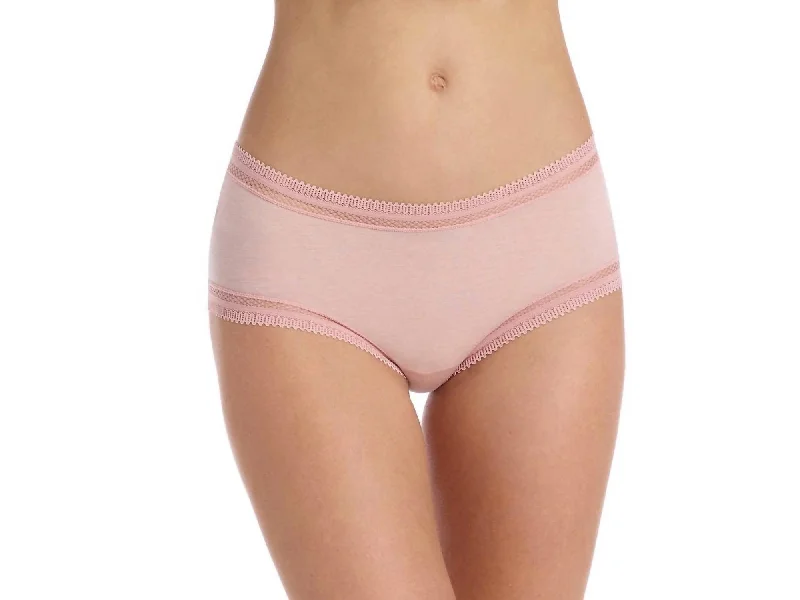 anti - chafing panties for women during sportsPure Pima Girlshort Panty In Pale Pink