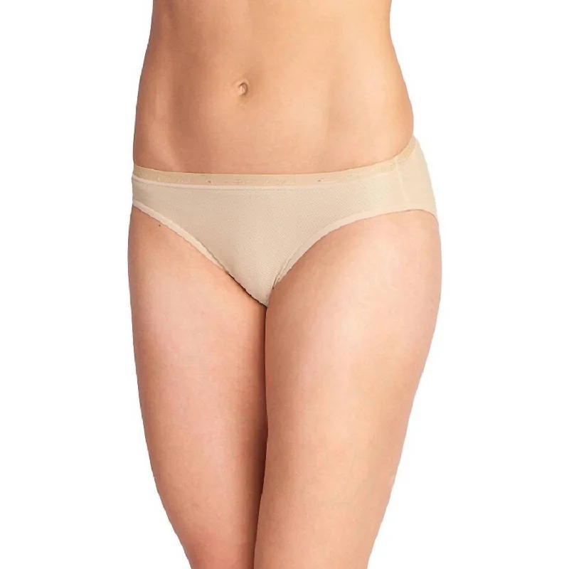 odor - resistant panties for women with long - lasting freshnessGive-N-Go Hi Cut Brief Panty In Nude