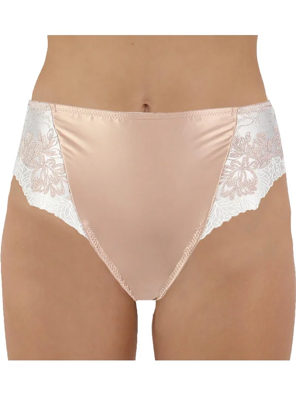 moisture wicking panties for women during workoutsWomens High Cut Lace Trim Brief Panty