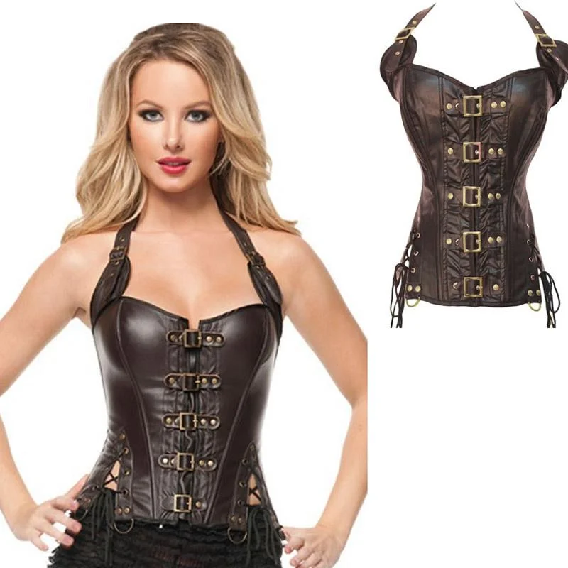 bridal women bustiers and corsetsHighly Leather Shapewear Corset