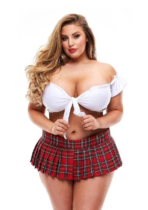 satin women sexy lingerie textureSexy School Girl Tie Top White