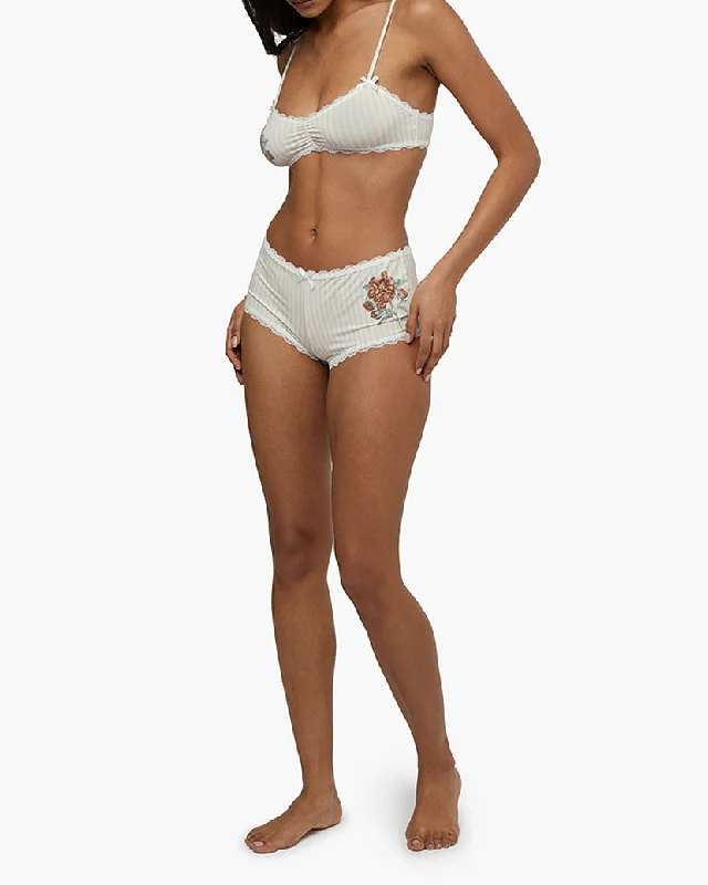 seamless high - cut women briefs for a smooth silhouetteLace Trim Brief