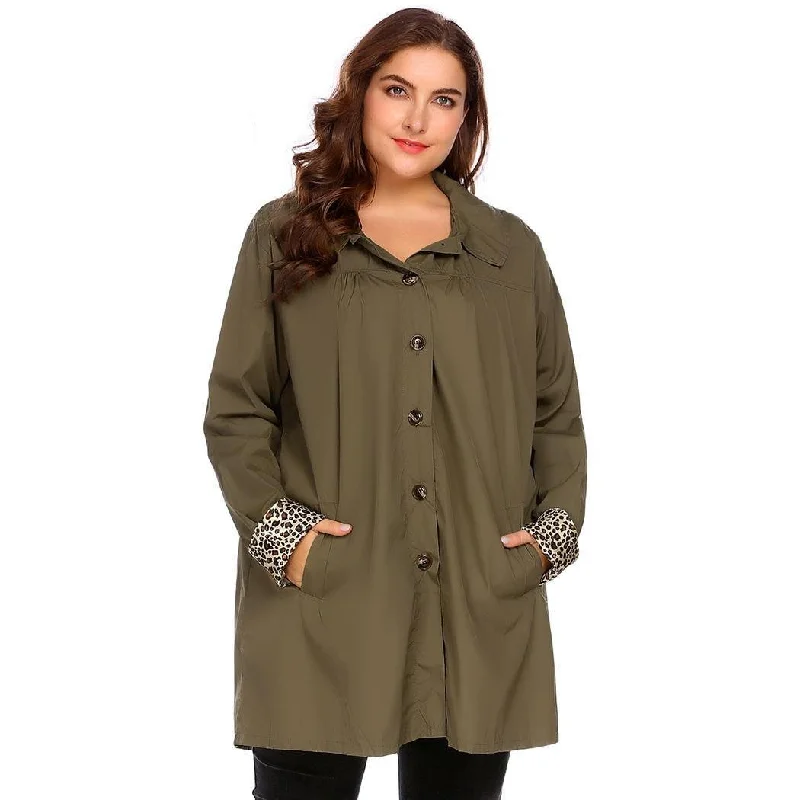 women sexy dresses for black - tie eventsANALUKE Hooded Windbreaker Lightweight Waterproof Trench Coat