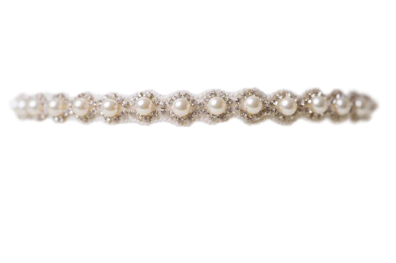 machine made women gartersThe Ivory Pearl Toss Garter