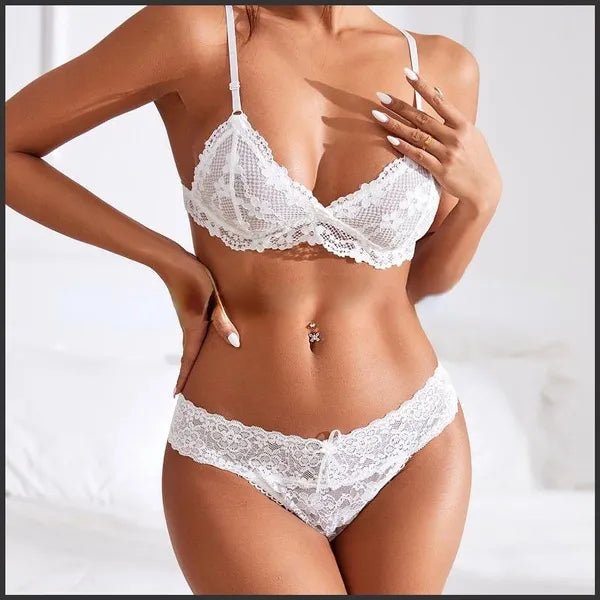 hand wash only women bra and panty sets for delicate careNaomi Two Piece Floral Lace Mesh Lingerie Set