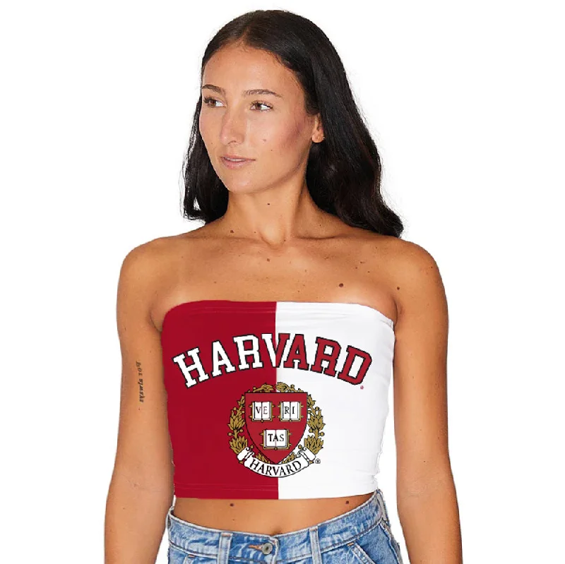 one - size - fits - all women tube top for convenienceHarvard University Two Tone Tube Top