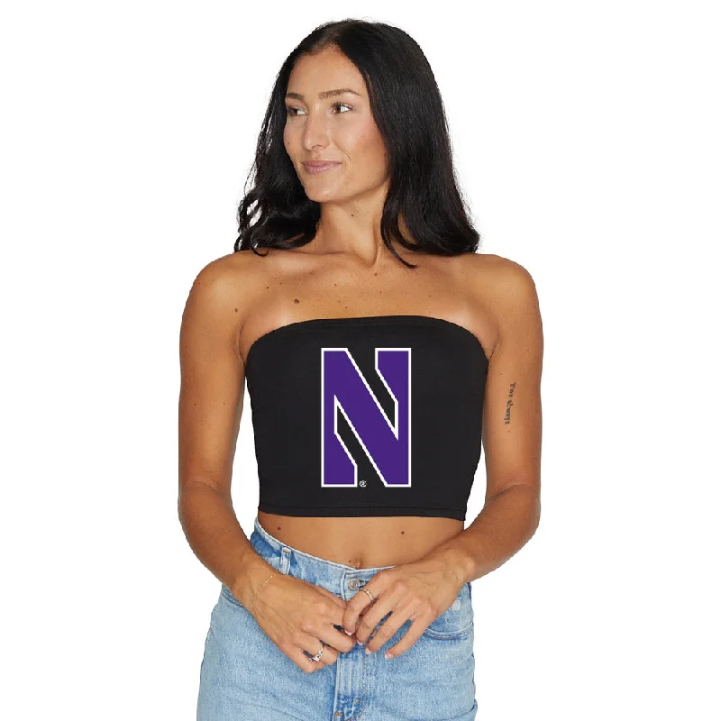 moisture - wicking women tube top for workoutsNorthwestern Wildcats Black Tube Top