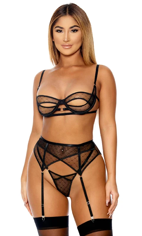 solid color women bra and panty sets in bright huesDon't Mesh With Me Lingerie Set