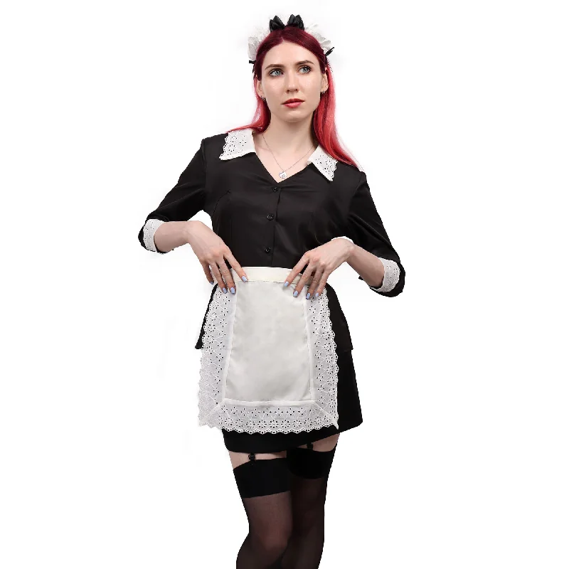 women angel cosplay costumes halo - styleMoira Cosplay Costume French Maid Apron Dress Women Outfits for Halloween