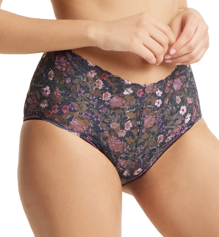 seamless cup women bikini briefs for a natural lookHanky Panky Retro Lace Printed V-kini (PR9K2124) - Myddleton Gardens