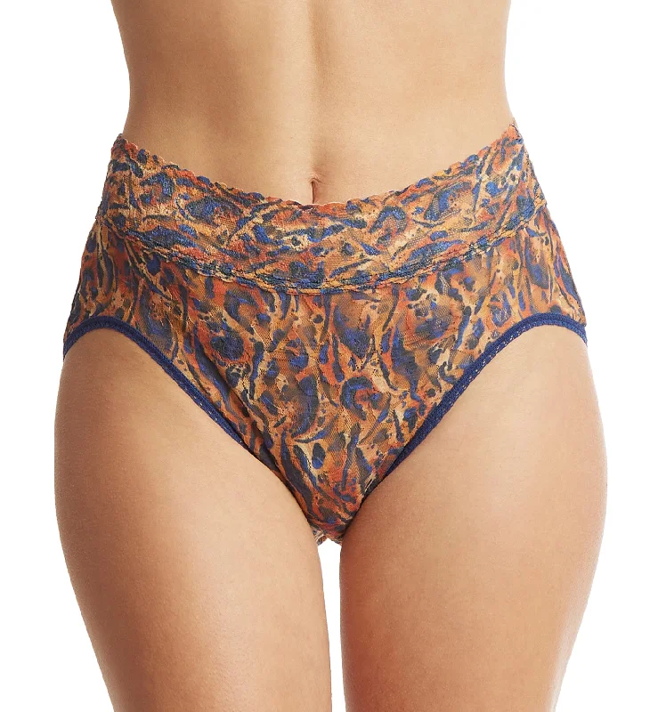 modern style women bikini briefs for a contemporary lookHanky Panky Signature Lace Printed French Brief (PR461) - Wild About Blue