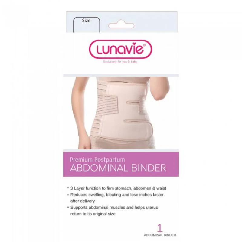 organic cotton women nursing braLunavie Premium Postpartum Abdominal Binder - 3 Sizes