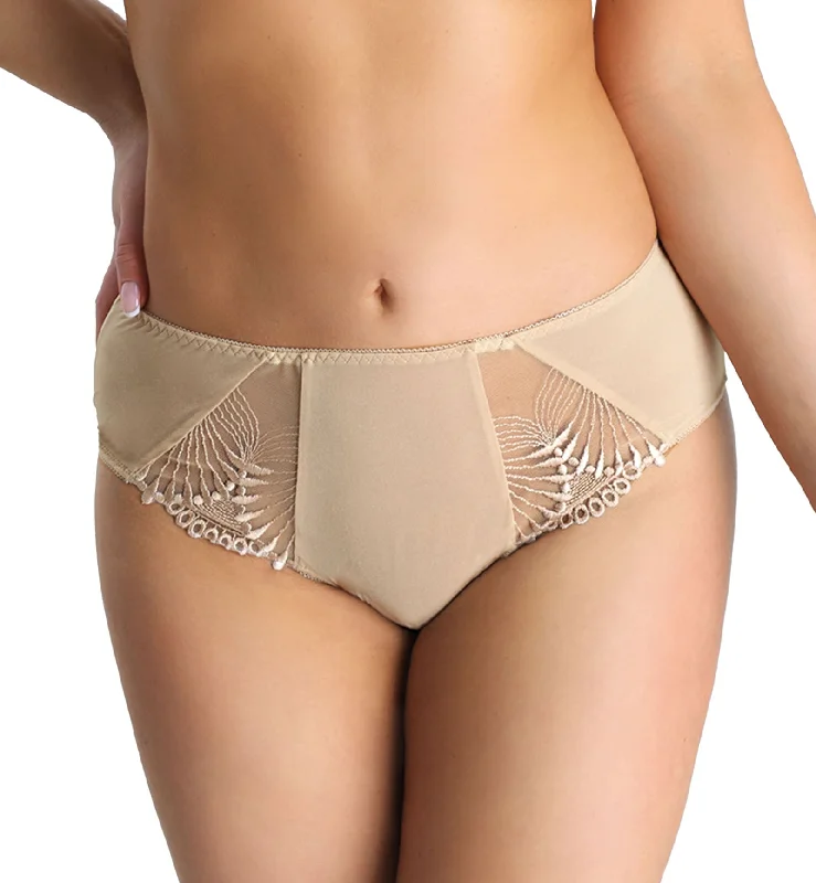 quick dry women bikini briefs for beach activitiesNessa Selena Classic Panty (N02) - Beige