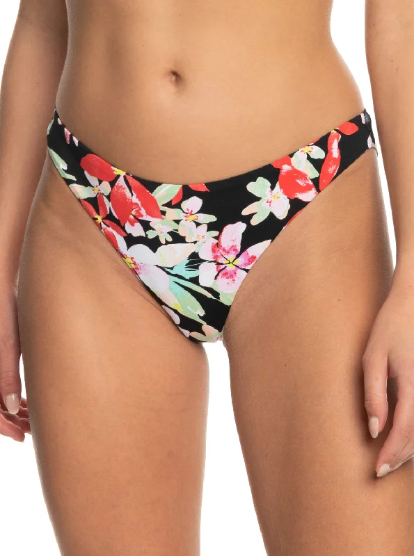 multi - way women bikini briefs for versatile stylingPrinted Beach Classics Cheeky Bikini Bottoms - Anthracite New Life