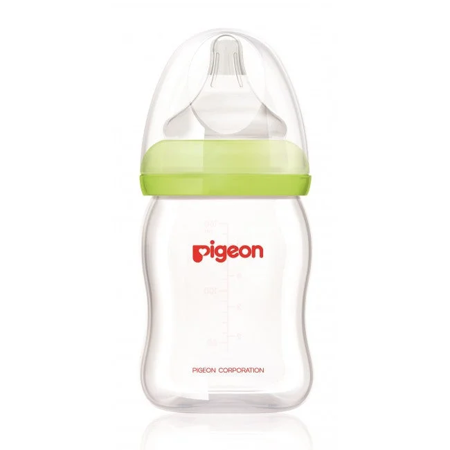 stylish design women nursing braPigeon Peristaltic PLUS Wide Neck Glass Feeding Bottle Green (Japan) 160ml