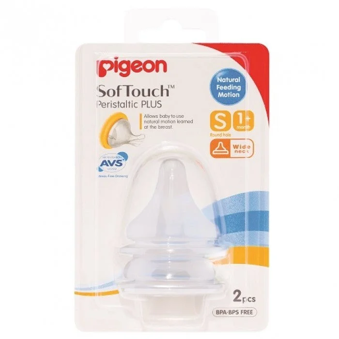 padded cup women nursing braPigeon SofTouch Peristaltic PLUS Nipple 2pc Blister Pack (S)