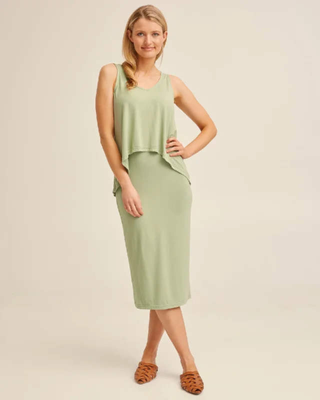 best - selling women nursing braWaterfall Bamboo Nursing Dress - Khaki