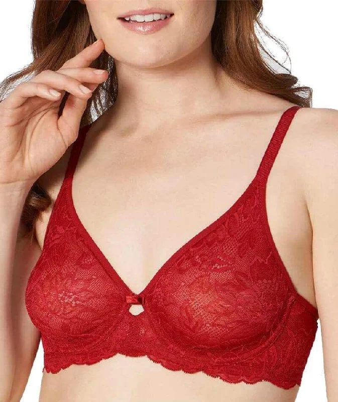 seamless bras for invisible under clothesAmourette Charm W02 Bra SPICY RED