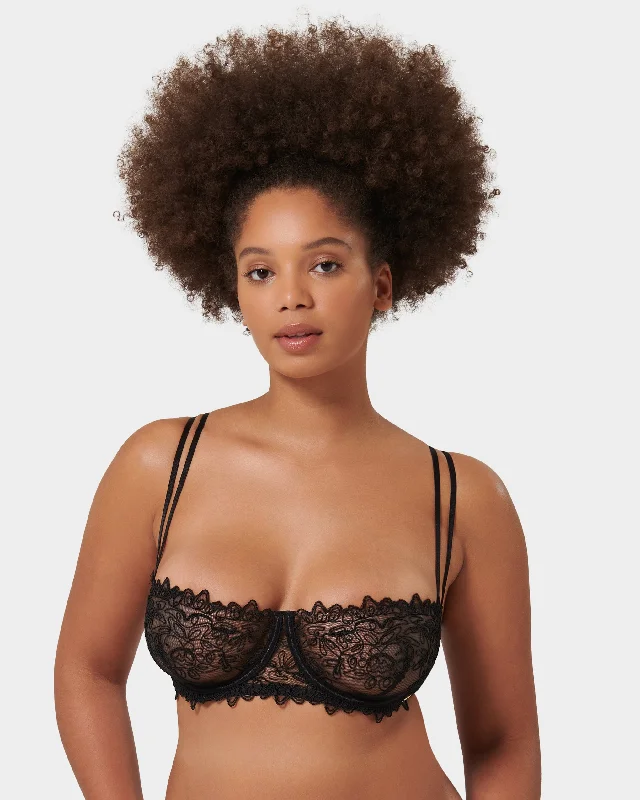 lace balconette bras for a luxurious feelAudrey Wired Bra Black