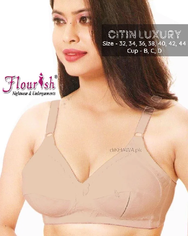 balconette bras for a sexy necklineCitin Luxury - Flourish - Non Padded & Non Wired Cotton Bra