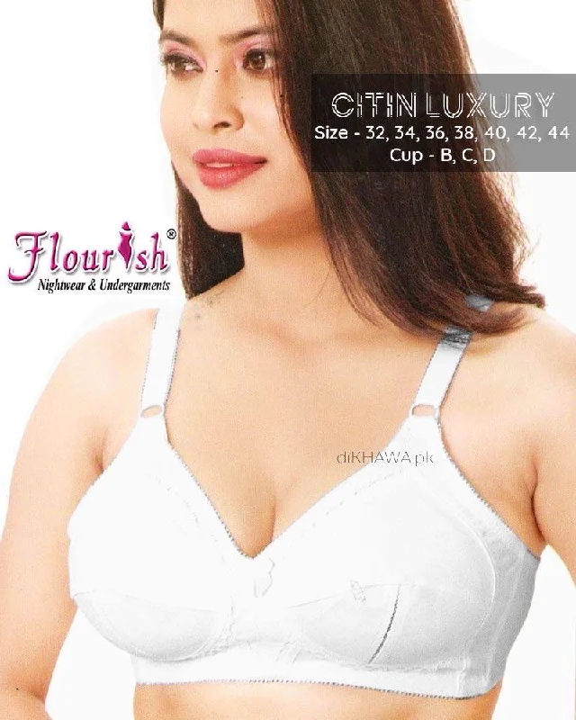 moisture wicking convertible brasCitin Luxury - Flourish - Non Padded & Non Wired Cotton Bra