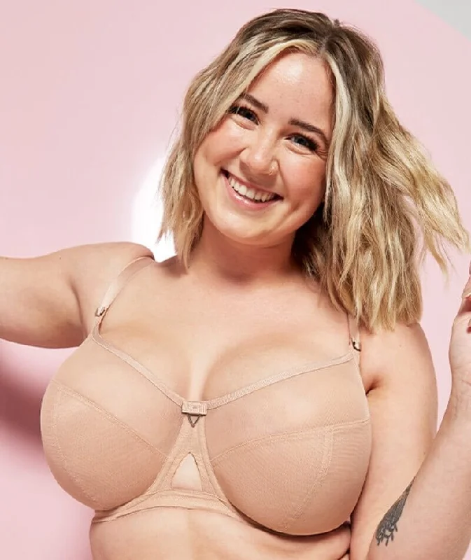 balconette push up bras for a lifted lookCurvy Kate Victory Balcony Bra - Latte