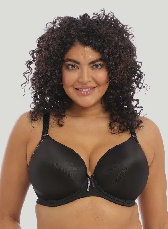 plus size nursing bras for breastfeeding momsElomi: Bijou Banded Moulded Bra N Black