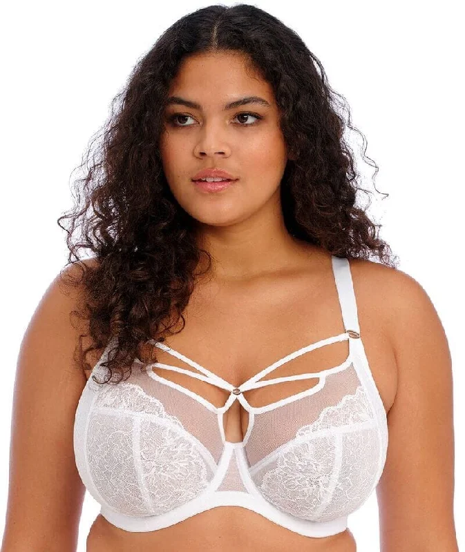 bralette bras for a trendy and comfortable styleElomi Brianna Underwire Plunge Bra - White