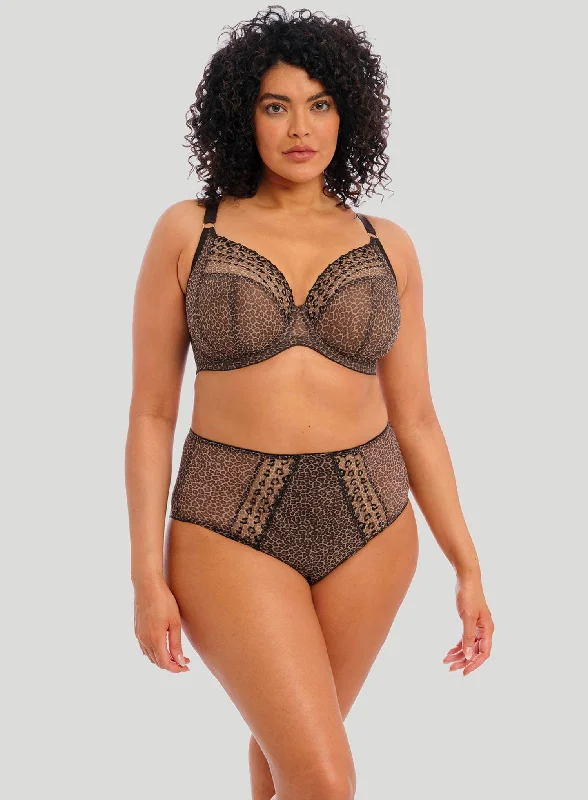 bralette with underwire for added supportElomi: Matilda Plunge Bra Leopard