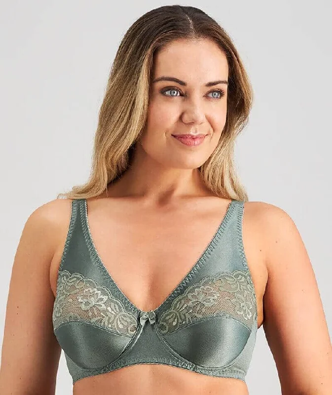 bralette sports bras for light exerciseFayreform Classic Underwire Bra - Dark Forest