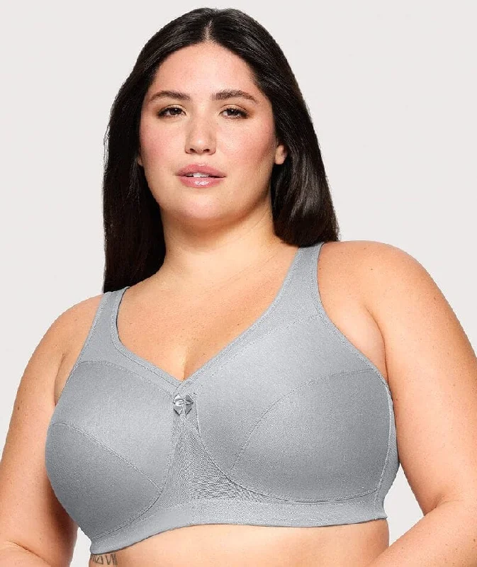 plunge bras for low cut topsGlamorise Magiclift Active Support Wire-Free Bra - Gray Heather