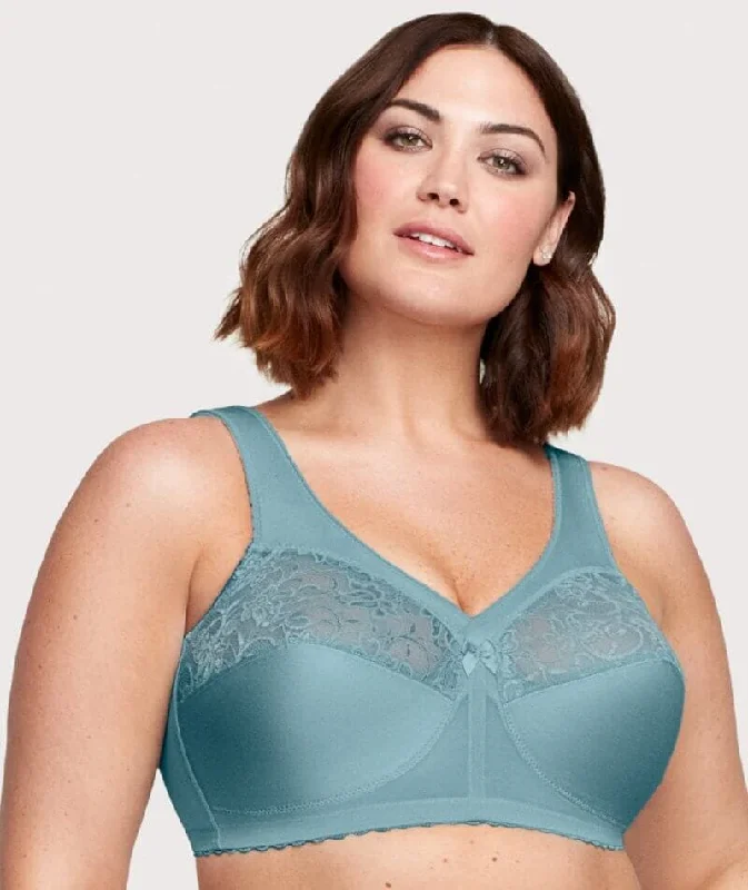 plus size bras with good supportGlamorise Magiclift Original Wire-Free Support Bra - Glacier