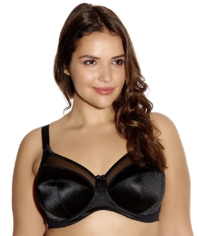 balconette push up bras for a lifted lookGoddess Keira Underwired Banded Bra - Black