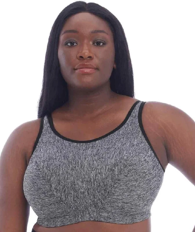 padded bras for added volumeGoddess Sport Wirefree Sports Bra - Pewter Heather